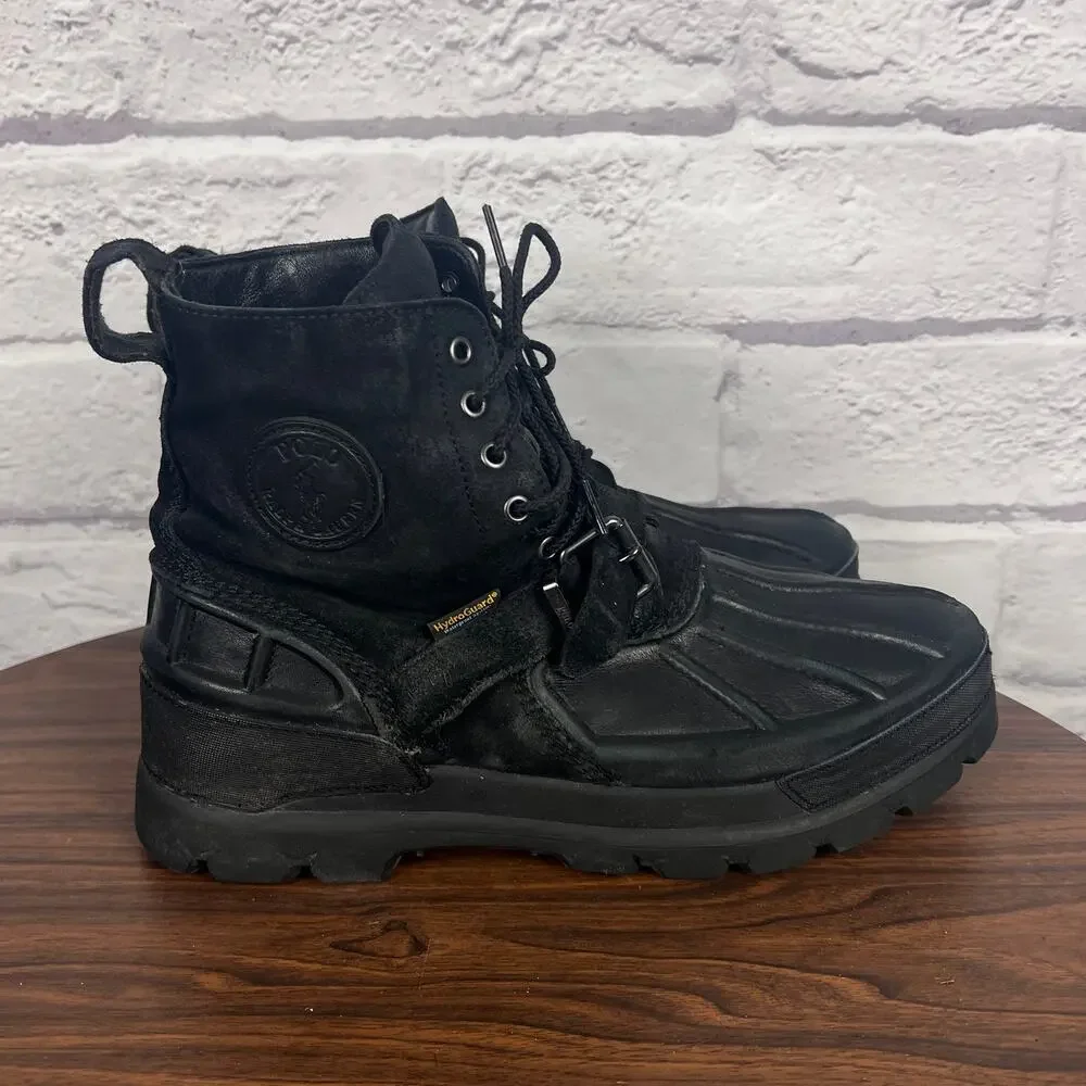 Polo Ralph Lauren Mens 14 Outdoors Gorpcore Heritage‎ Leather Oslo High WP Boot